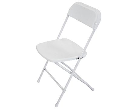White Poly Fold Chair